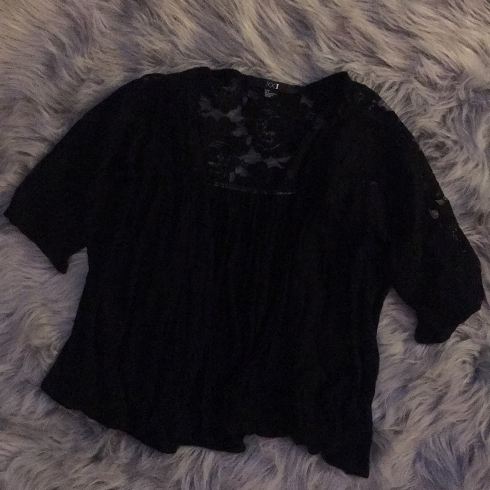 Black short sleeve cardigan